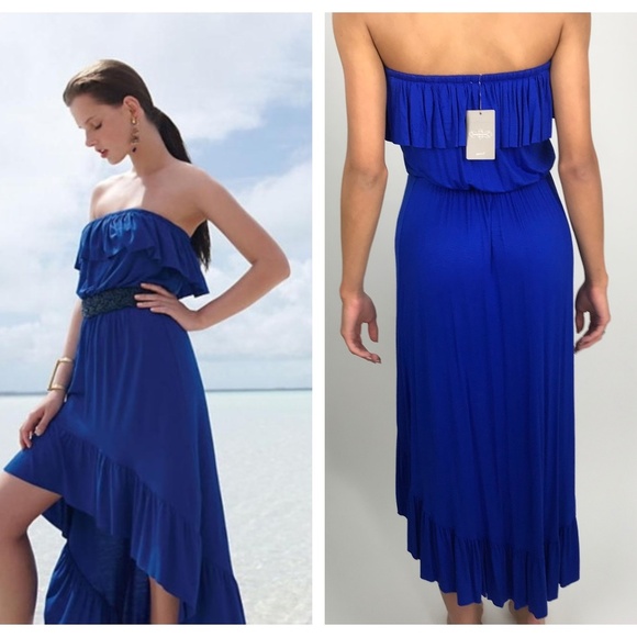 Anthropologie Dresses & Skirts - Anthropologie Royal Blue Damia Strapless Maxi XS